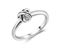 Rope Knot Silver Ring NSR-808